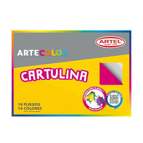Cartulina Artel  18 laminas 28*37cm