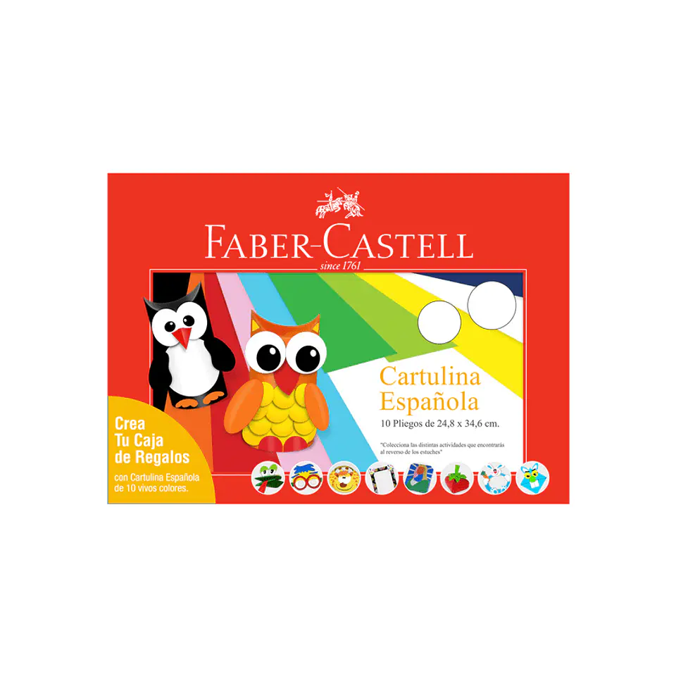 Cartulina Española Faber-Castell 10 Pliegos 1
