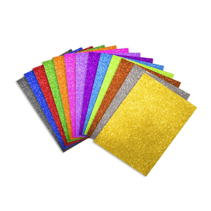 Goma Eva Glitter Surtido 20*30cm 10 Unidades