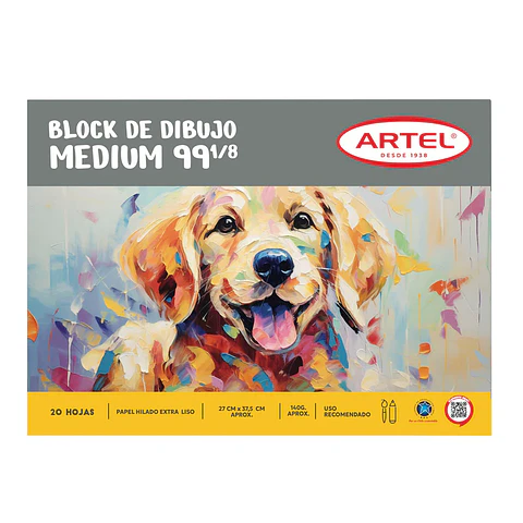 Block de Dibujo Artel 99 1/8 Medium 20 Hojas