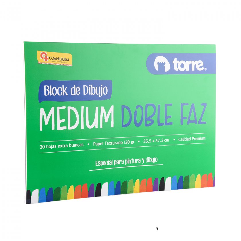 Block Dibujo Medium 99 1/8 20 Hojas Torre