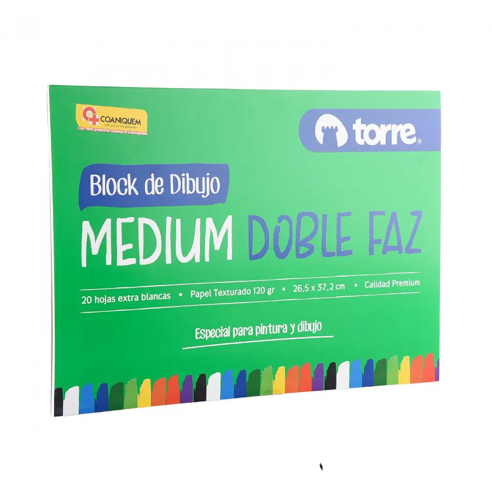 Block Torre Dibujo Medium Doble Faz 20 Hojas 1