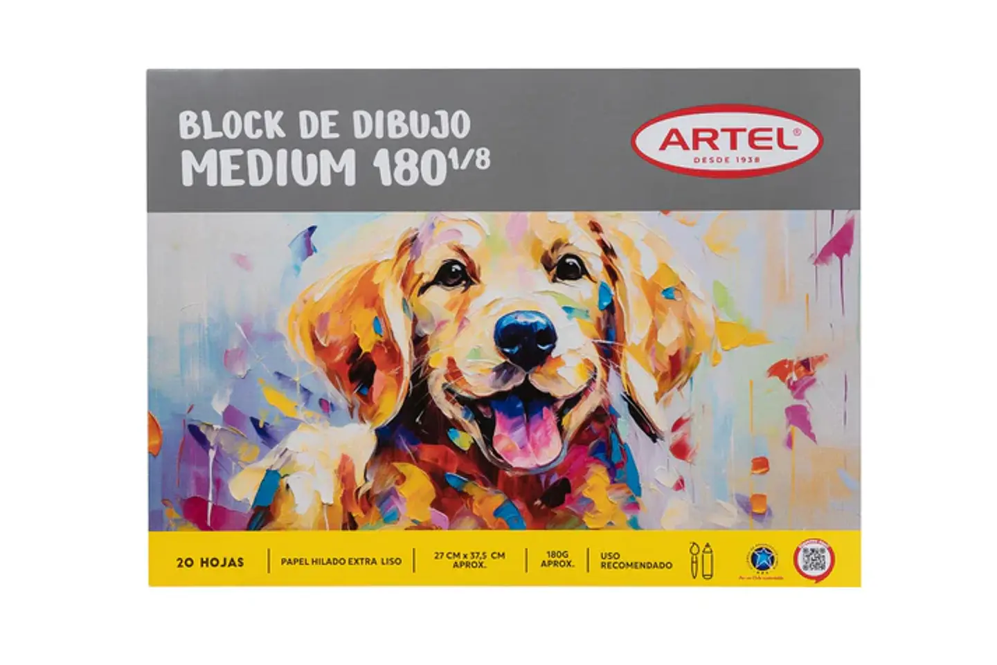 Block de Dibujo Artel 180 1/8 Medium 20 Hojas 1