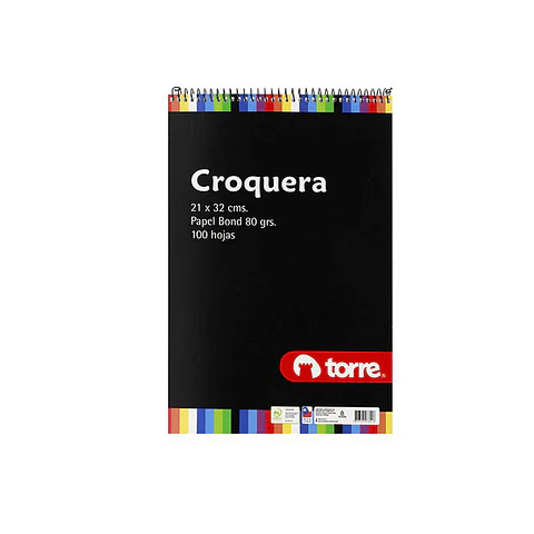 Croquera Torre Oficio Espiral 21*32cm 100 Hojas
