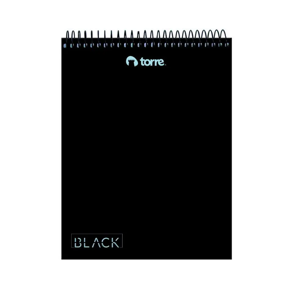 Croquera Torre 1/2 Oficio 16*21 cm Negro 80 Hojas 1