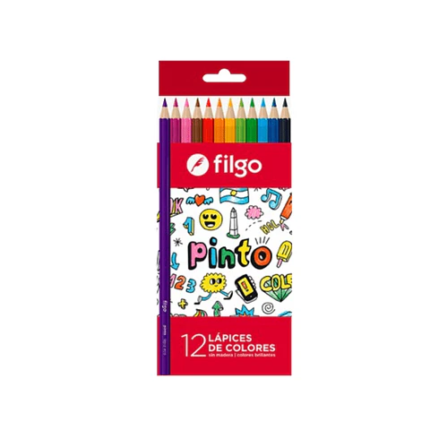 Lápices De 12 Colores Filgo Pinto 