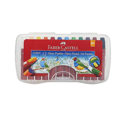 Lápices De Color Faber Castell Óleo Pastel Graso 12 Colores