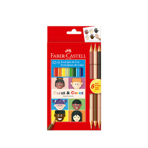 Lápices de Color Faber Castell Caras & Colores 15 Piezas
