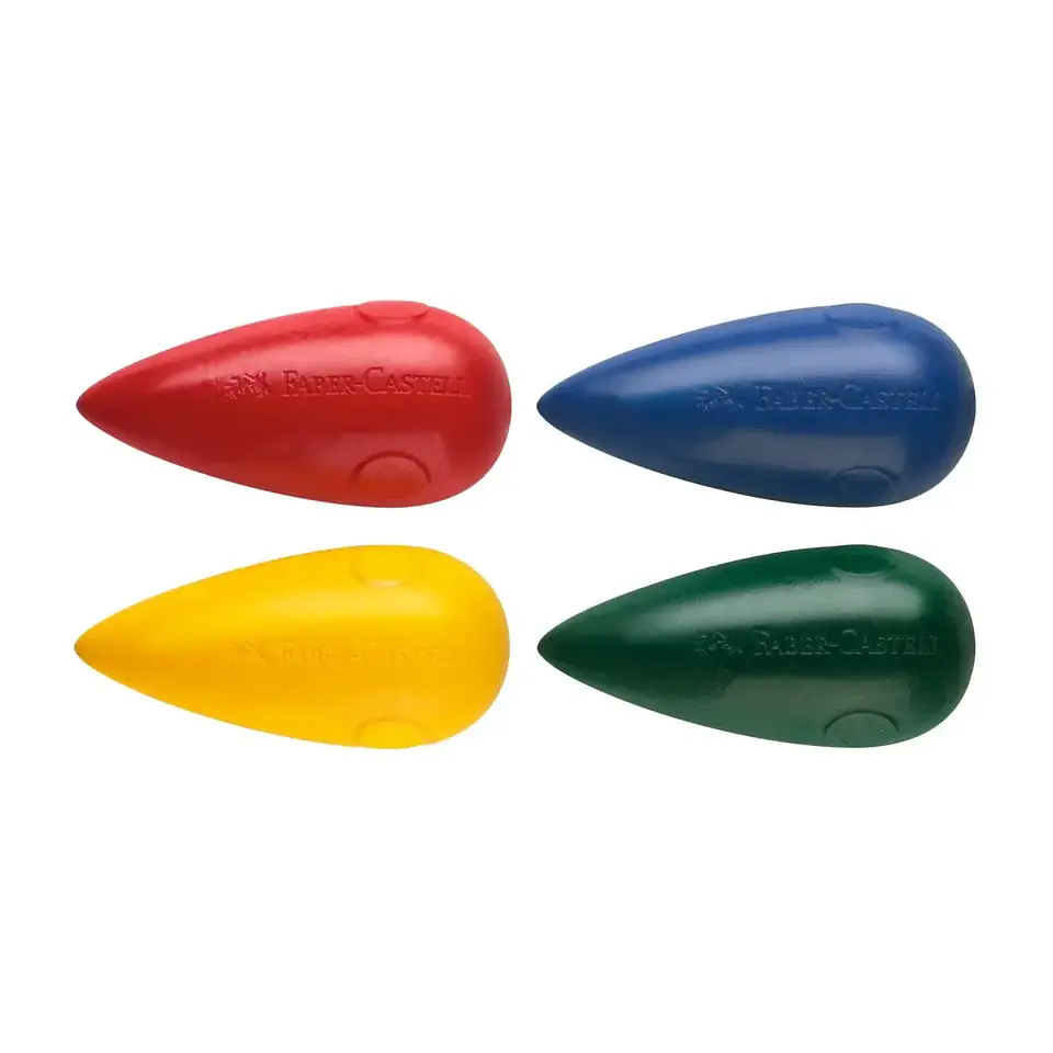 Lápiz Crayon Trompo Ergonómico Faber Castell Little Creatives 4 Colores 2