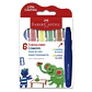 Lápiz Crayon Faber Castell Jumbo Cremoso Little Creatives 6 Colores - Miniatura 1