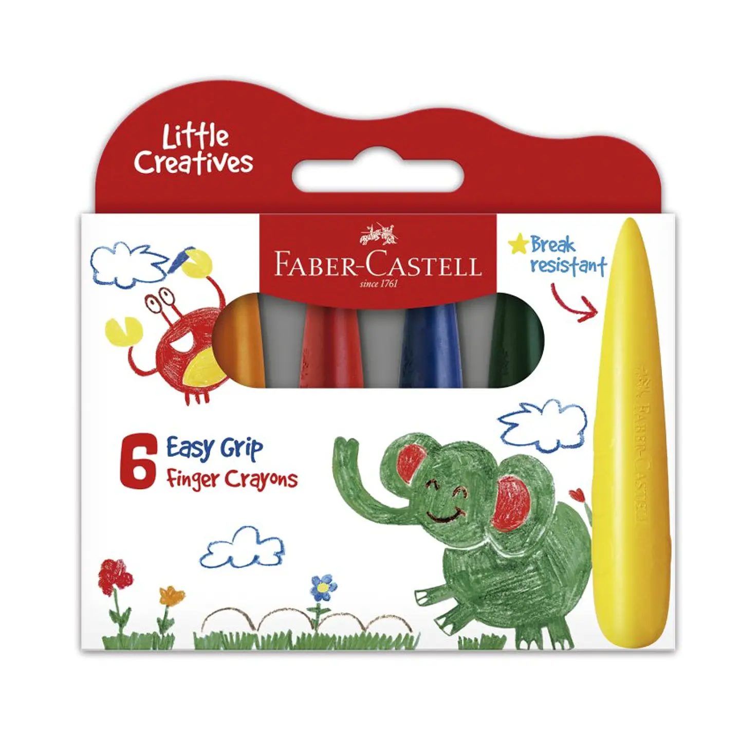 Lápiz Crayon Faber Castell Little Creatives 6 Colores 1
