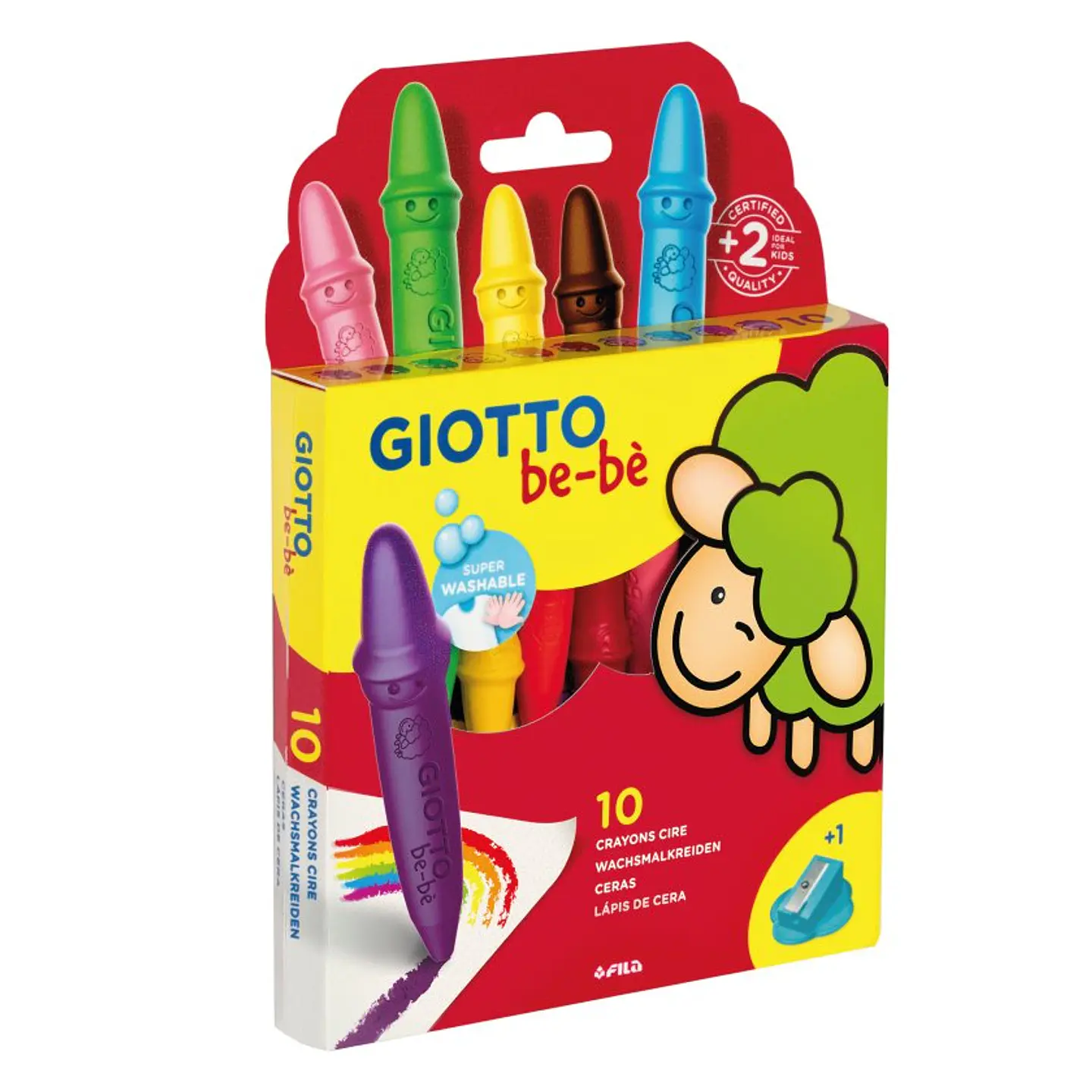 Lápices de Cera Giotto BeBé 10 Colores 1