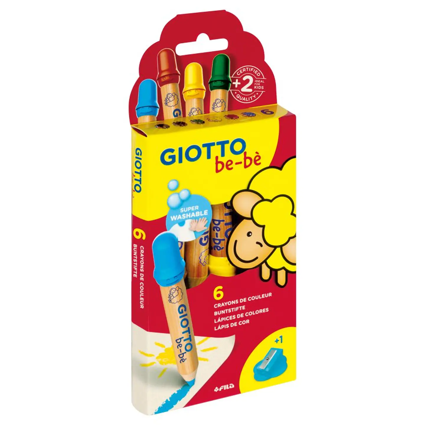 Lápices De Color Giotto Bebé 6 Colores 1