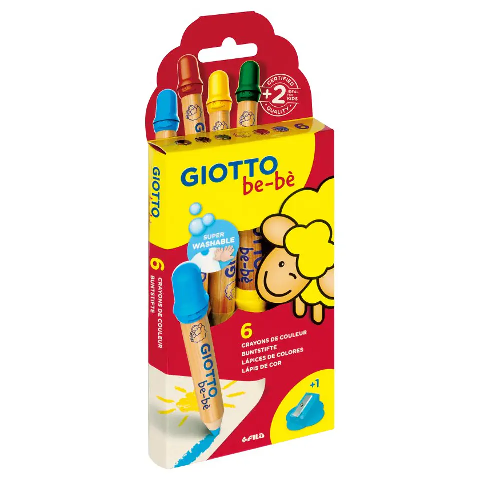 Lápices De Color Giotto Bebé 6 Colores 1