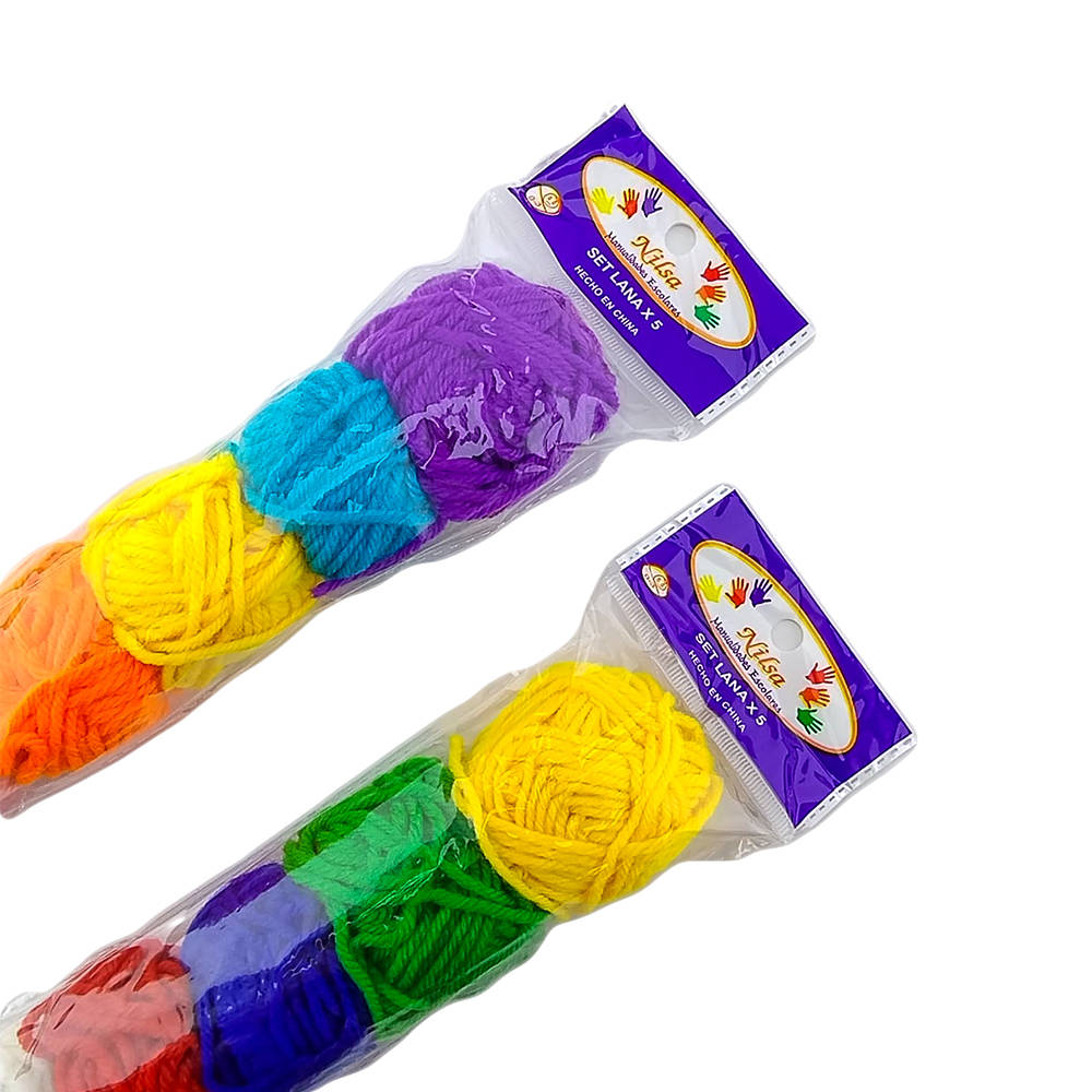 LANA ESCOLAR 5 COLORES
