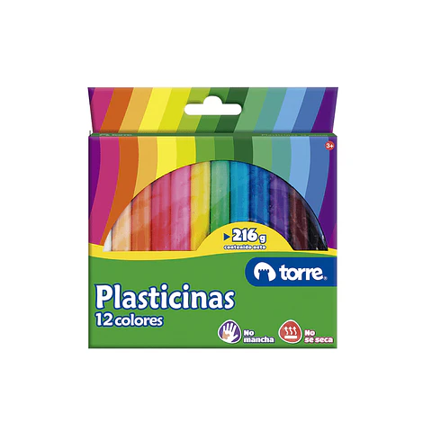 Plasticina Torre 12 Colores