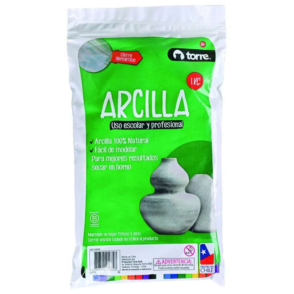 Arcilla Torre Escolar y Profesional 1 Kg 1