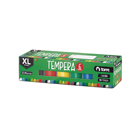 Témpera Torre 22ml 6 Colores