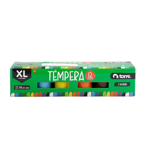 Témpera Torre 12 Colores 22 ml