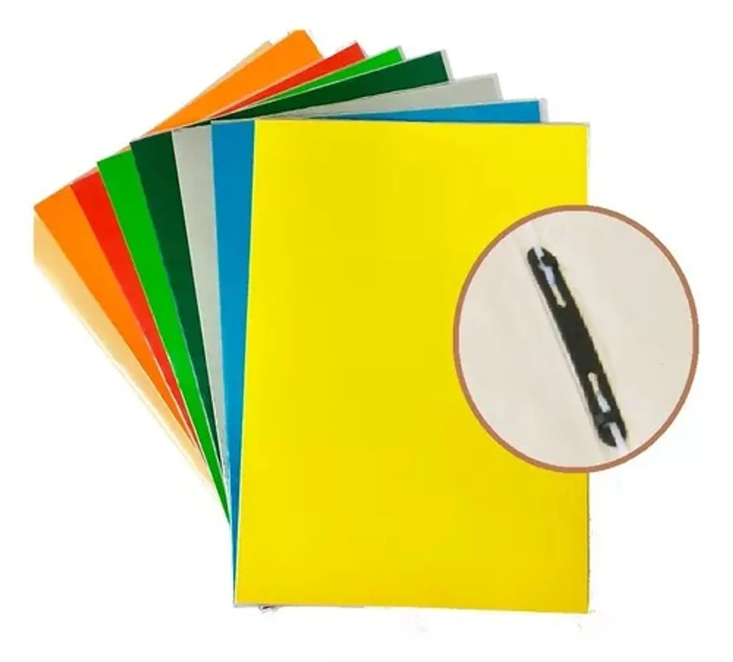 Carpeta Archivador Accoclip Plastificado Oficio Colores 1