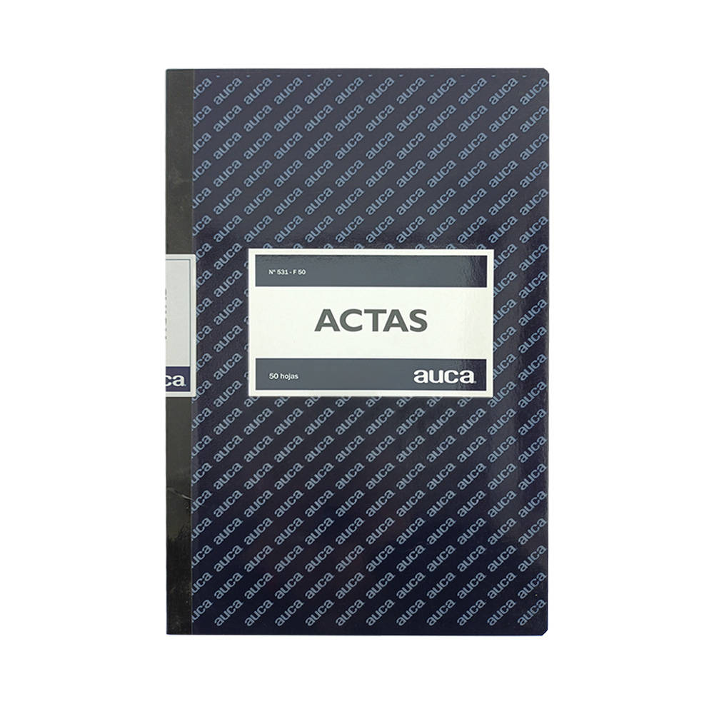 Libro de Actas Auca Lineal 50 Hojas