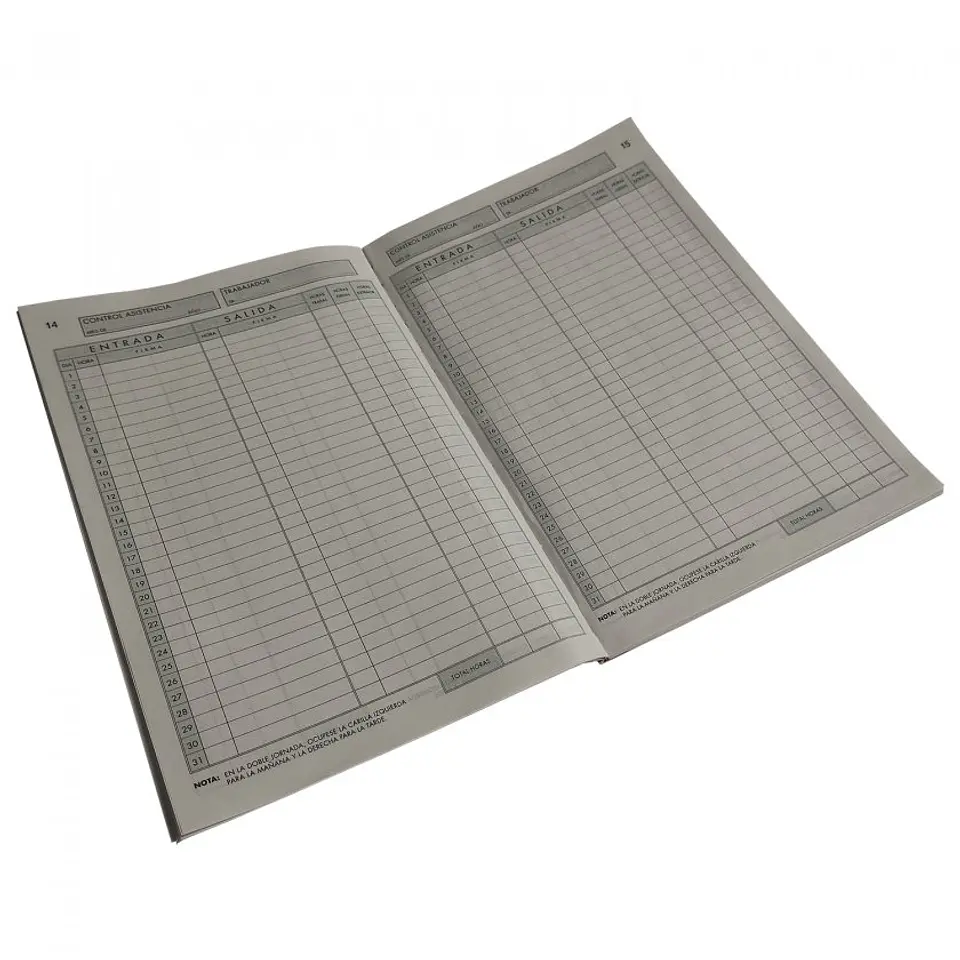 Libro Asistencia Orgarex 50 Hojas 2