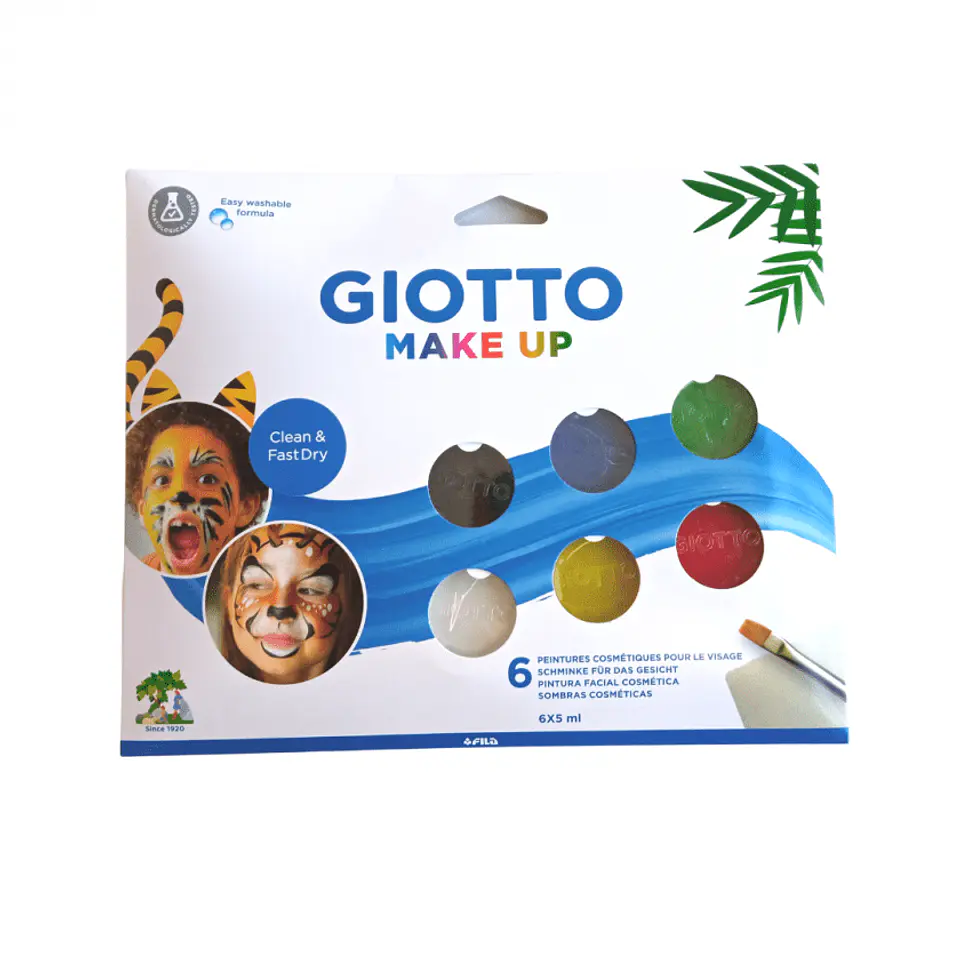 Pintura de Cara Giotto Pastillas 6 Colores 1