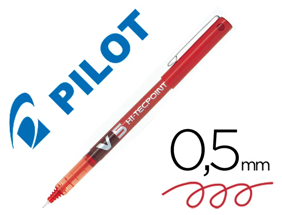 Boligrafo Pilot Hi Tecpoint V5 con grip 7