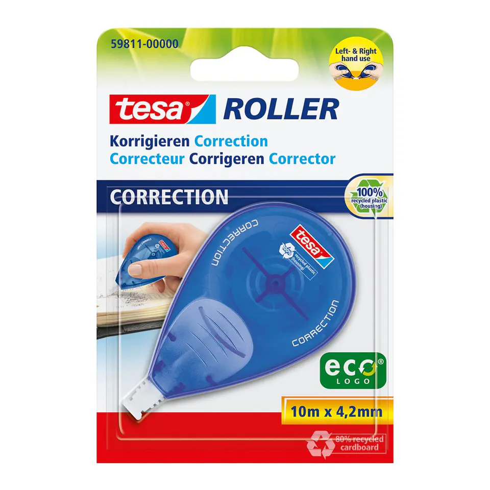 Corrector en Cinta Tesa Roller 4.2mm x 10m Ambidiestro 1