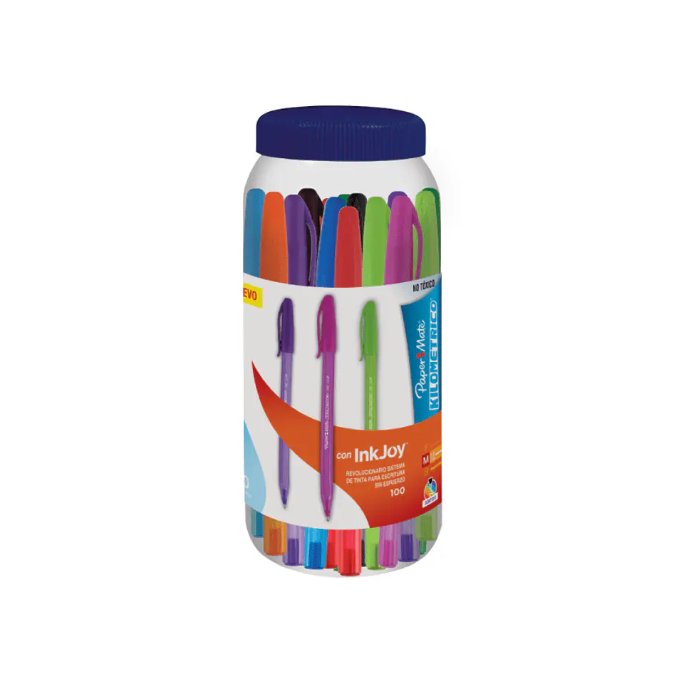 Lápiz Pasta Paper Mate Kilométrico Inkjoy  Punta Media 1.0mm  Pack 40 Unidades 1