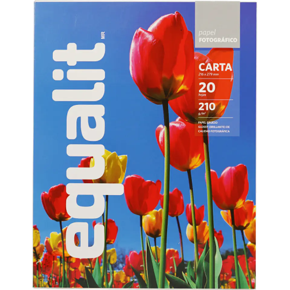 Papel Fotográfico Equalit Carta 210g 20 Hojas 1