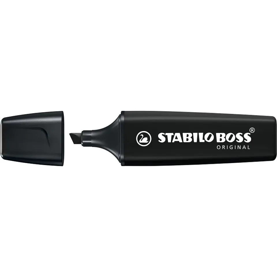 Destacador Stabilo Boss Negro 1