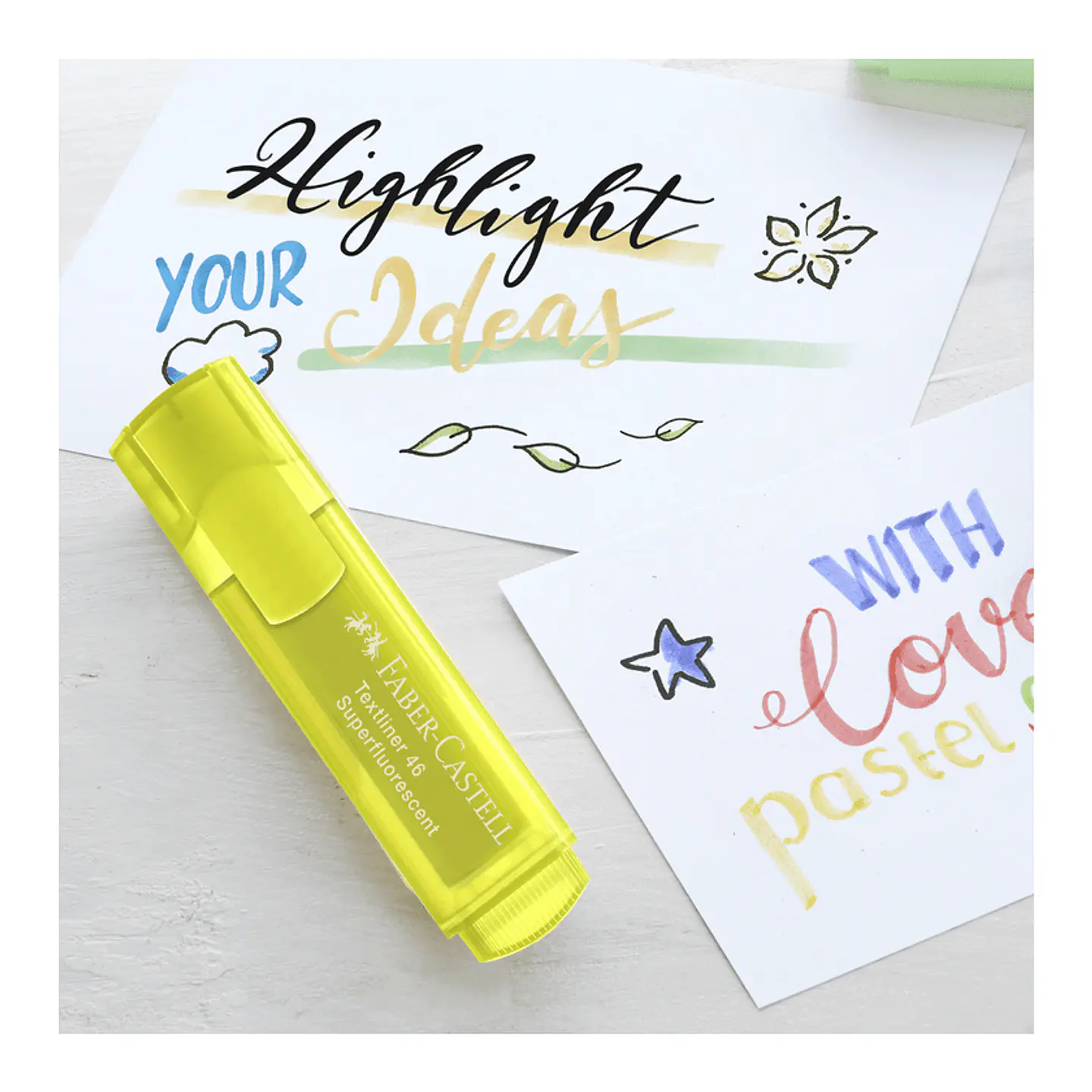 Destacador Faber Castell Súper Fluorescente 1