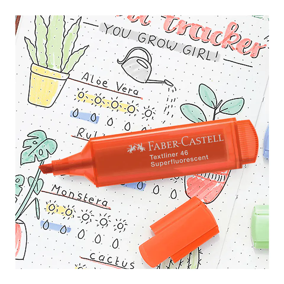 Destacador Faber Castell Súper Fluorescente 5