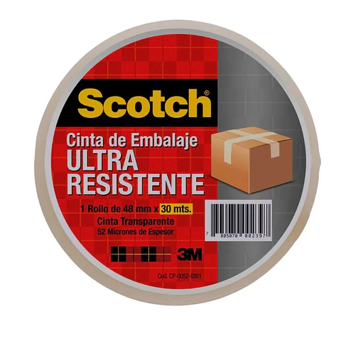 Cinta de Embalaje 3M Scotch Ultra Resistente 48mm*30mt