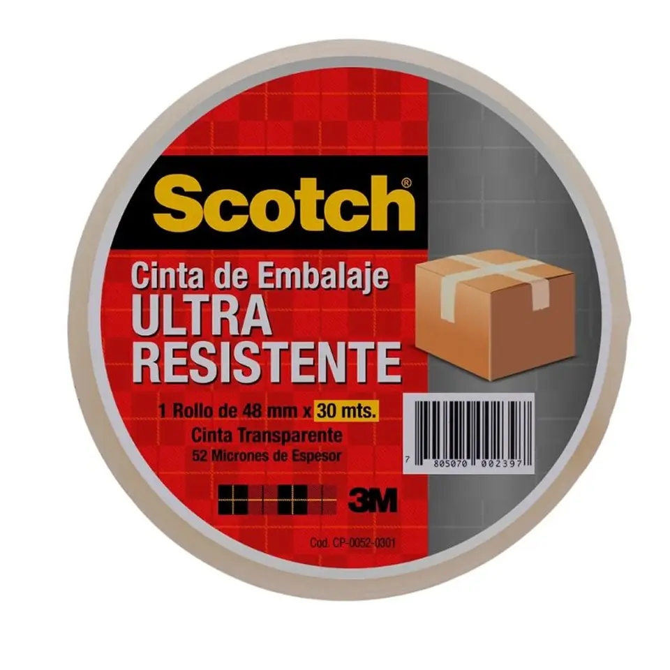 Cinta de Embalaje 3M Scotch Ultra Resistente 48mm*30mt 1