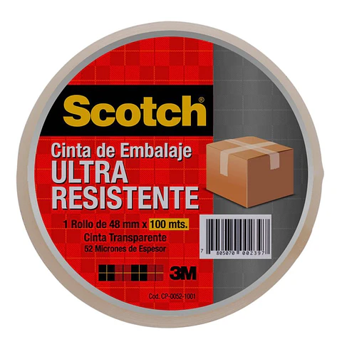 Cinta Embalaje  Transparente3M Scotch 48mm*100mt Ultra Resistente