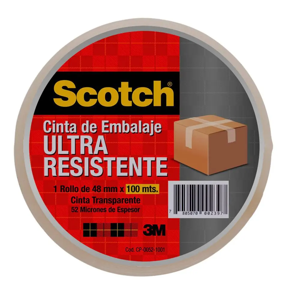 Cinta Embalaje  Transparente3M Scotch 48mm*100mt Ultra Resistente 1