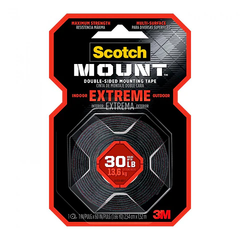 Cinta de Montaje 3M Scotch Doble Cara Extremo 2.54 cm*1.52mt