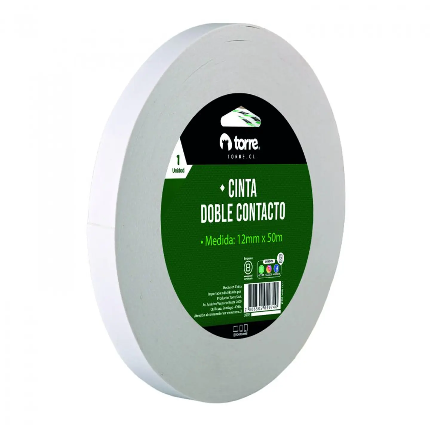Cinta Doble Contacto Torre  12 mm*50mt 1