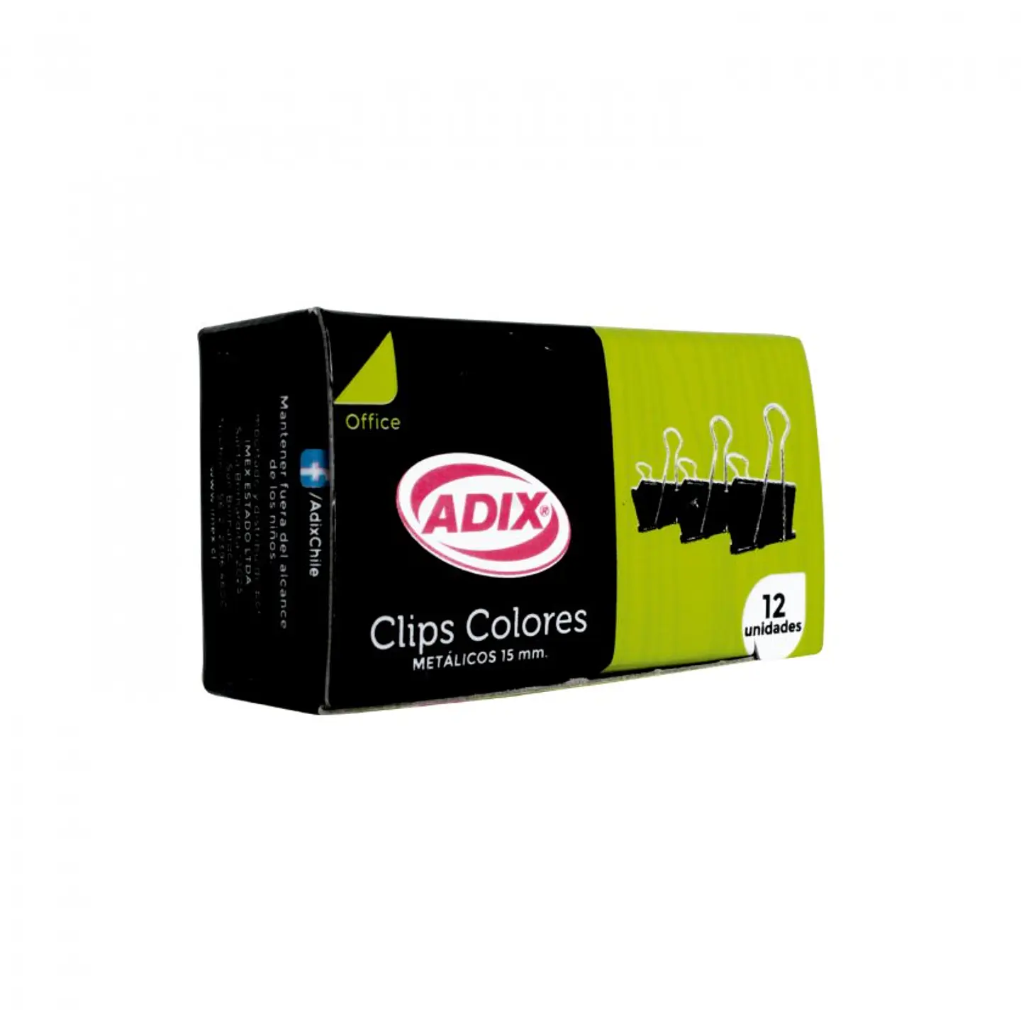 Doble Clip Adix 15 mm Caja de 12 Unidades 1