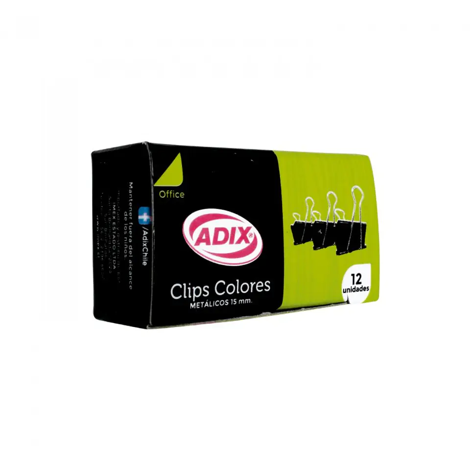 Doble Clip Adix 15 mm Caja de 12 Unidades 1
