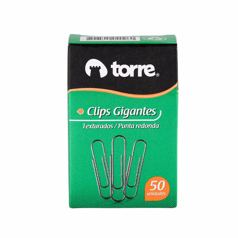 Clips Metálico Torre Ranurado 50mm Caja de 50 Unidades 1