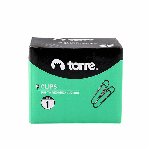 Clips Torre Punta Redonda 1 Kilo
