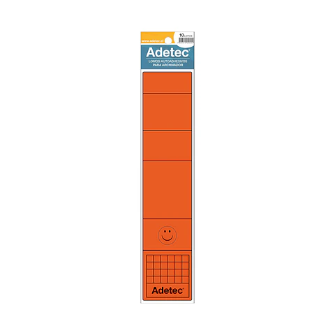 Lomo Archivador Adetec Adhesivo Ancho 10 Unidades