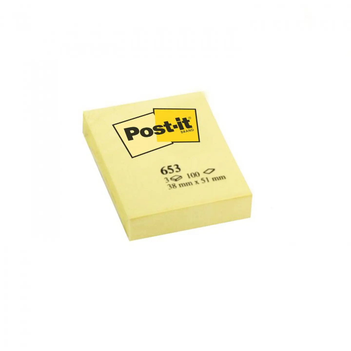 Notas Adhesivas 3M Post-It Amarillo 3.8*5cm 100hjs 1