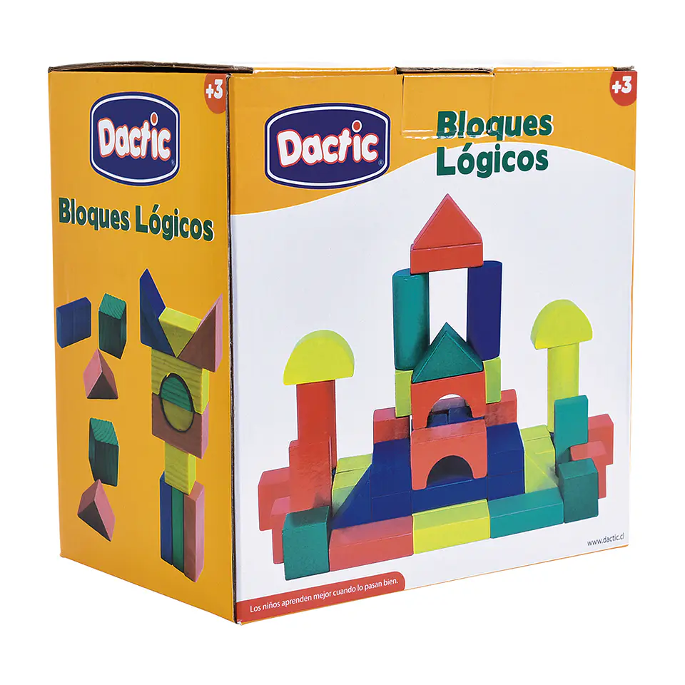 Bloque Lógico Color Madera 50 un. 1