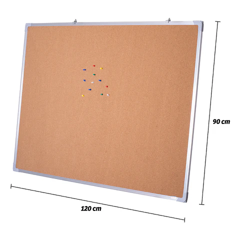 Pizarra de Corcho 90 x 120 cm.