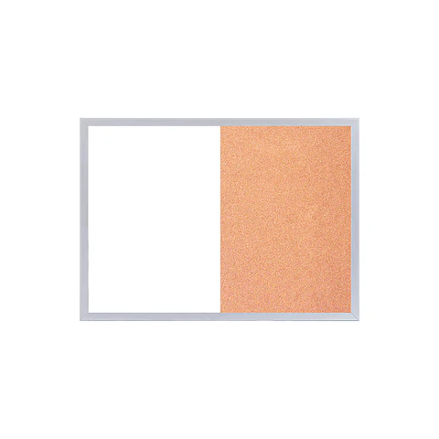 Pizarra Magnética Blanca/Corcho 60 x 45 cm.