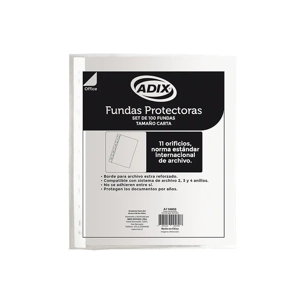 Fundas Plásticas Tamaño Carta 100 Unidades 1